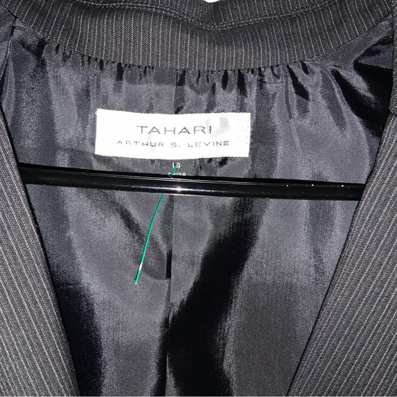 TAHARI BLAZER SIZE 14 women’s black - Picture 4 of 5